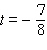 Find an equation that has the given solutions.   ,   A)    B)    C)    D)    E)   
