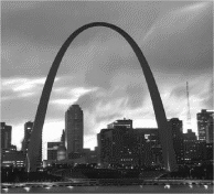 The shape of the famous Gateway to the West arch in Saint Louis can be modeled by a parabola.   The equation for this parabola is:   where x and y are in feet. Approximately how far do you have to walk to get from one side of the arch to the other? __________ feet