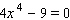 Solve the equation.  
