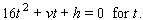 Solve the formula  
