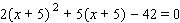 Solve the equation.   x = __________