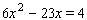 Solve.  