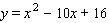 For the equation, find the coordinates of the vertex, and indicate whether the vertex is the highest point on the graph or the lowest point on the graph. (Do not graph.)   Vertex = __________ The vertex is the __________ point on the graph.