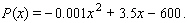 A company finds that it can make a profit of   dollars each month by selling   patterns, according to the formula   How many patterns must it sell each month to have a maximum profit? Number of patterns = __________ Maximum Profit = $ __________