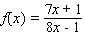 For the following one-to-one function, find the equation of the inverse.   A)    B)    C)    D)    E)   