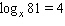 Solve the equation for x .  