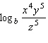 Use properties of logarithms to expand the expression as much as possible.   A)    B)    C)    D)    E)   