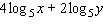 Write the expression as a single logarithm.   A)    B)    C)    D)    E)   