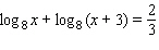 Solve the equation.   x = __________
