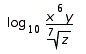 Use properties of logarithms to expand the expression as much as possible.  