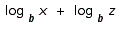 Write the expression as a single logarithm.  