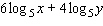 Write the expression as a single logarithm.  