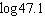 Find the following logarithm to four decimal places, if necessary.  
