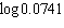 Find the following logarithm to four decimal places, if necessary.  