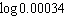 Find the following logarithm to four decimal places, if necessary.  