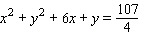 Find the center and radius, and choose the graph of the following circle.   A)    center =   ; radius = 6 B)    center =   ; radius = 6 C)    center =   ; radius = 6 D)    center =   ; radius = 6