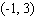 Find the distance between the following points.   and  