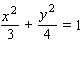 Choose the graph of the following equation.   A)    B)    C)    D)   