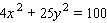 Choose the graph of the following equation.   A)    B)    C)    D)   