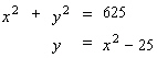Solve the system of equations.  