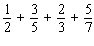 Write the sum with summation notation. Do not calculate the sum.   A)    B)    C)    D)    E)   