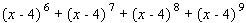 Write the sum with summation notation.   A)    B)    C)    D)    E)   
