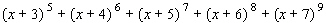 Write the sum with summation notation.   A)    B)    C)    D)    E)   