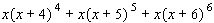 Write the sum with summation notation.   A)    B)    C)    D)    E)   