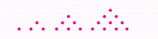 The first four triangular numbers are {1, 3, 6, 10, . . . }, and are illustrated in the following diagram.     Write the recursive general term for the sequence of triangular numbers. A)    B)    C)    D)    E)   