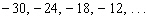 Find   for the sequence     __________