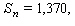 Given   and   in an arithmetic sequence, and   find n . n = __________