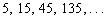 Determine if the sequence is a geometric progression. If it is, then identify the common ratio r .   A)  This is a geometric sequence with r = 4; B)  This is a geometric sequence with r = 6; C)  This is a geometric sequence with r = 9; D)  This is a geometric sequence with r = 3; E)  This is not a geometric sequence.
