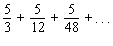 Find the sum of the following geometric series.   A)    B)    C)    D)    E)   