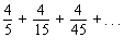 Find the sum of the following geometric series.  