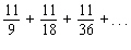 Find the sum of the following geometric series.  