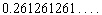 Find the fraction form for  