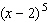 Use the binomial formula to expand the following.  