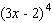Use the binomial formula to expand the following.  