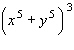 Use the binomial formula to expand the following.  