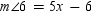 In the figure,   and transversal t . If   and   , find x .