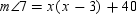 When lines a and b are cut by transversal d ,   and   are a pair of alternate exterior angles that are formed. If   and   , find x . A) x = 3 B) x = 3.5 C) x = 4 D) x = 4.5