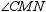 In   (not shown),   is a right angle. Where M is a point on   and N is a point on   , how are   and   related?