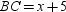 In   ,   ,   , and   . Find the length of side   .