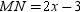 For trapezoid MNPQ ,   . Also, A is the midpoint of   while B is the midpoint of   . If   ,   , and   , find the value of x .