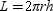 For a right circular cylinder with radius of base r and length of altitude h, the formula for the lateral area L is: A)    B)    C)    D) None of These