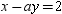 What is the value of x at the point of intersection of the lines   and   ?