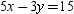Find the point of intersection for the lines that are the graphs of   and   .