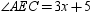   and   intersect at point E . If m   and m   , find x .