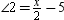 For two intersecting lines,   and   are a pair of vertical angles formed. Given that m   and m   , find the value of x . A) x = 12 B) x = 24 C) x = 36 D) x = 72