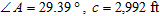  Solve the right triangle. Round your answer to the appropriate number of significant digits.     A)   a = 2,607 \mathrm { ft } , b = 1,468 \mathrm { ft } , \angle B = 29.39 ^ { \circ }  B)   a = 2,607 \mathrm { ft } , b = 1,468 \mathrm { ft } , \angle B = 60.61 ^ { \circ }  C)   a = 1,468 \mathrm { ft } , b = 2,607 \mathrm { ft } , \angle B = 60.61 ^ { \circ }  D)   a = 1,468 \mathrm { ft } , b = 2,607 \mathrm { ft } , \angle B = 29.39 ^ { \circ }  E)   a = 1,468 \mathrm { ft } , b = 2,607 \mathrm { ft } , \angle B = 119.4 ^ { \circ }